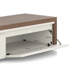 Bayern Engineered Wood 75 Inch TV Unit in Danish Walnut Finish - Image 4