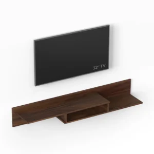 BLUEWUD Millie Engineering Wood Wall Mount TV Entertainment Unit Set Top Box Stand/TV Cabinet Panel with Shelves for Books & Decor Display Unit Bed Living Room Upto 50 Inches - Image 4
