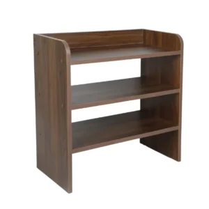 Amy Shoe Rack in Columbian Walnut Finish - Image 3