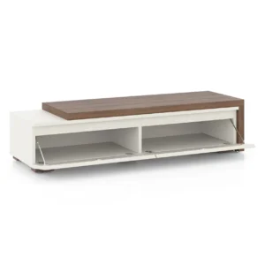 Bayern Engineered Wood 75 Inch TV Unit in Danish Walnut Finish - Image 3