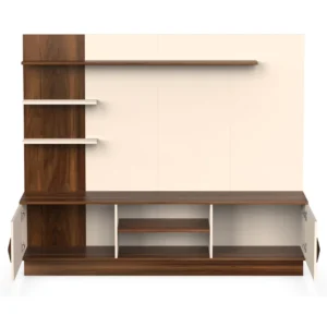 BLUEWUD Rowlet Large Engineering Wood Floor Standing TV Entertainment Unit Set Top Box Stand/TV Cabinet with Shelves for Books & Decor Display Unit Bed Living Room Upto 55 Inches - Image 3