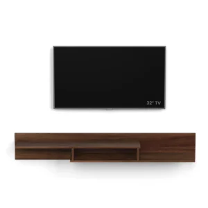 BLUEWUD Millie Engineering Wood Wall Mount TV Entertainment Unit Set Top Box Stand/TV Cabinet Panel with Shelves for Books & Decor Display Unit Bed Living Room Upto 50 Inches - Image 2