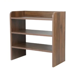 Amy Shoe Rack in Columbian Walnut Finish - Image 2