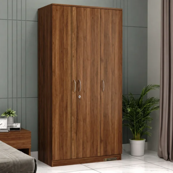 Kayden 3 Door Multi Utility Wardrobe With Lock