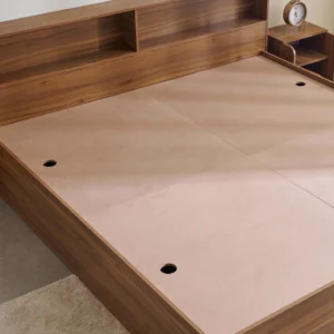 Furniveda Nova Storage Bed with Bookshelf Headboard - Image 5