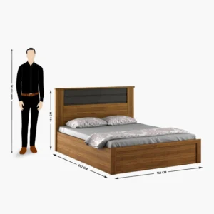 Furniveda Aurora Premium Storage Bed | Contemporary Wooden Bed Frame - Image 4