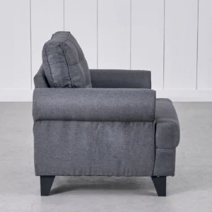 Furniveda Ashton Premium 1-Seater Sofa | Luxury Upholstered Lounge Chair - Image 4