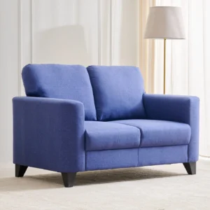 Furniveda Azure Premium 2-Seater Fabric Sofa | Luxury Upholstered Living Room Sofa
