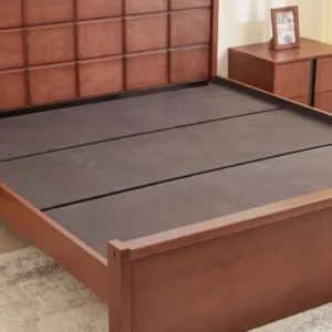 Furniveda Monarch Premium Solid Mahogany Wood Queen Bed - Image 4
