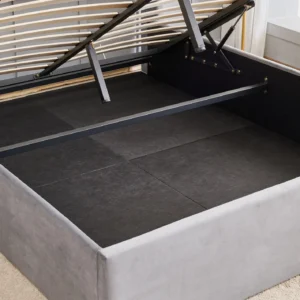 Furniveda Celeste Premium Upholstered Platform Bed | Modern Fabric Bed Frame with Hydraulic Storage Product Description - Image 7