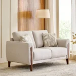 Furniveda Florence Premium 2-Seater Sofa with Cushions | Luxury Upholstered Living Room Sofa