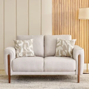 Furniveda Florence Premium 2-Seater Sofa with Cushions | Luxury Upholstered Living Room Sofa - Image 2
