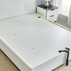 Furniveda Elara Premium Queen Storage Bed | Contemporary High-Gloss Engineered Wood Bed Frame - Image 7
