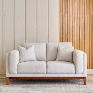 Furniveda Haven Premium 2-Seater Sofa with Cushions | Luxury Upholstered Living Room Sofa