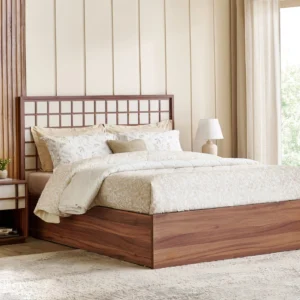Furniveda Kyoto Premium Engineered Wood Platform Bed with Storage - Image 2