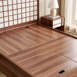 Furniveda Kyoto Premium Engineered Wood Platform Bed with Storage - Image 5