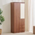Furniveda Nova 2-Door Wardrobe with Mirror & Drawers